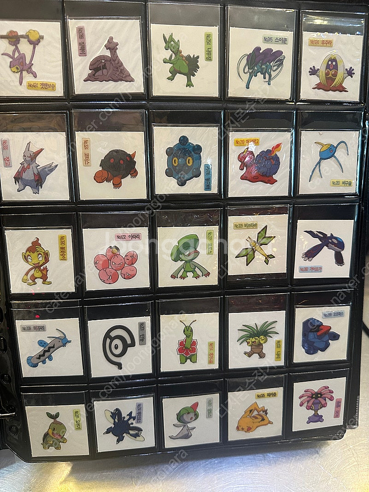포켓몬 띠부씰 신버전 09년 구버전띠부씰--0
