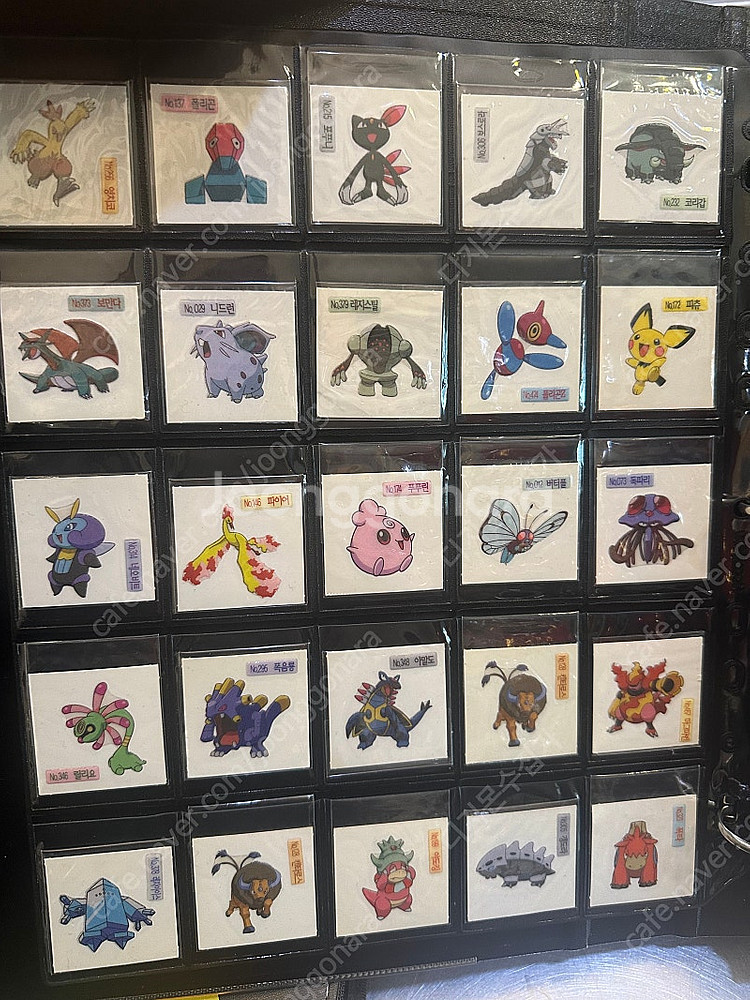 포켓몬 띠부씰 신버전 09년 구버전띠부씰--1