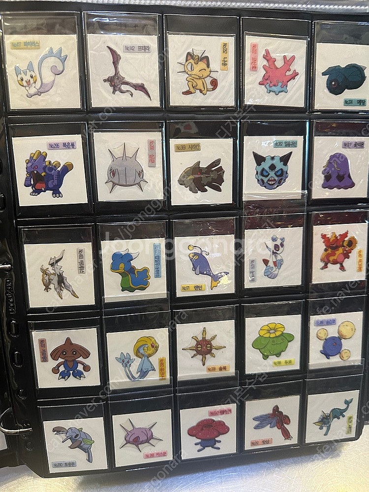 포켓몬 띠부씰 신버전 09년 구버전띠부씰--2