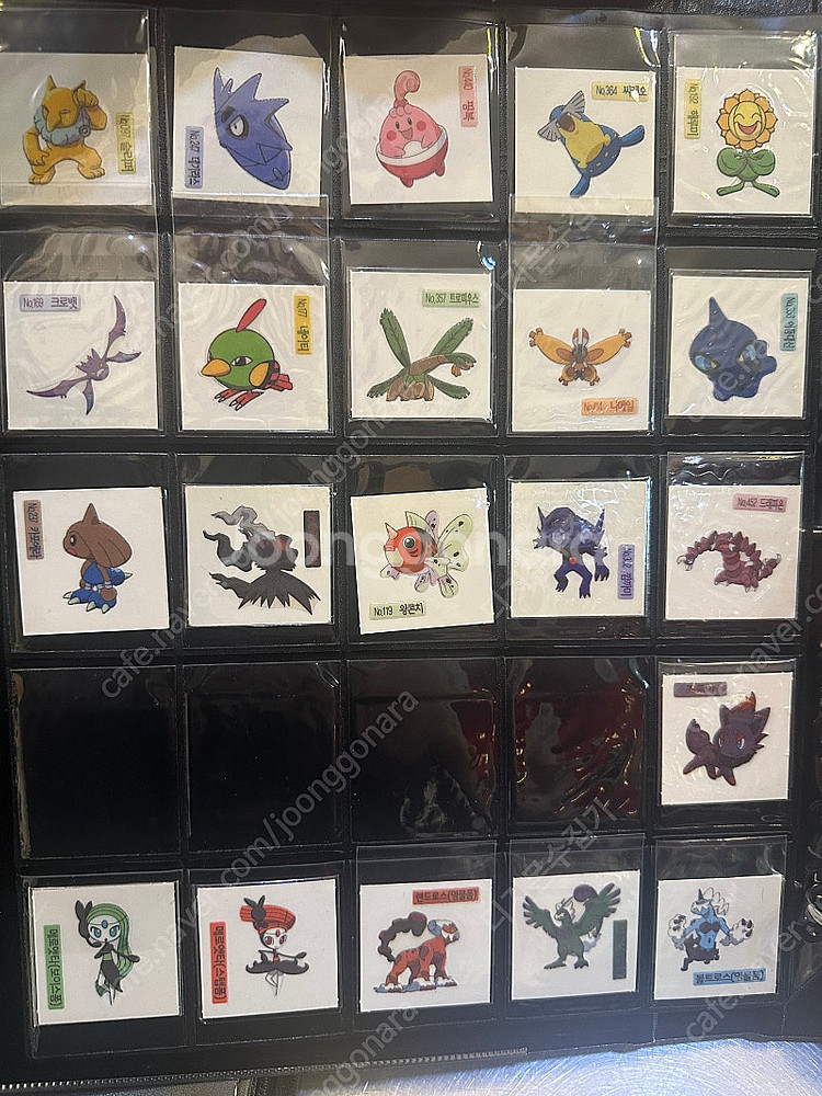 포켓몬 띠부씰 신버전 09년 구버전띠부씰--3