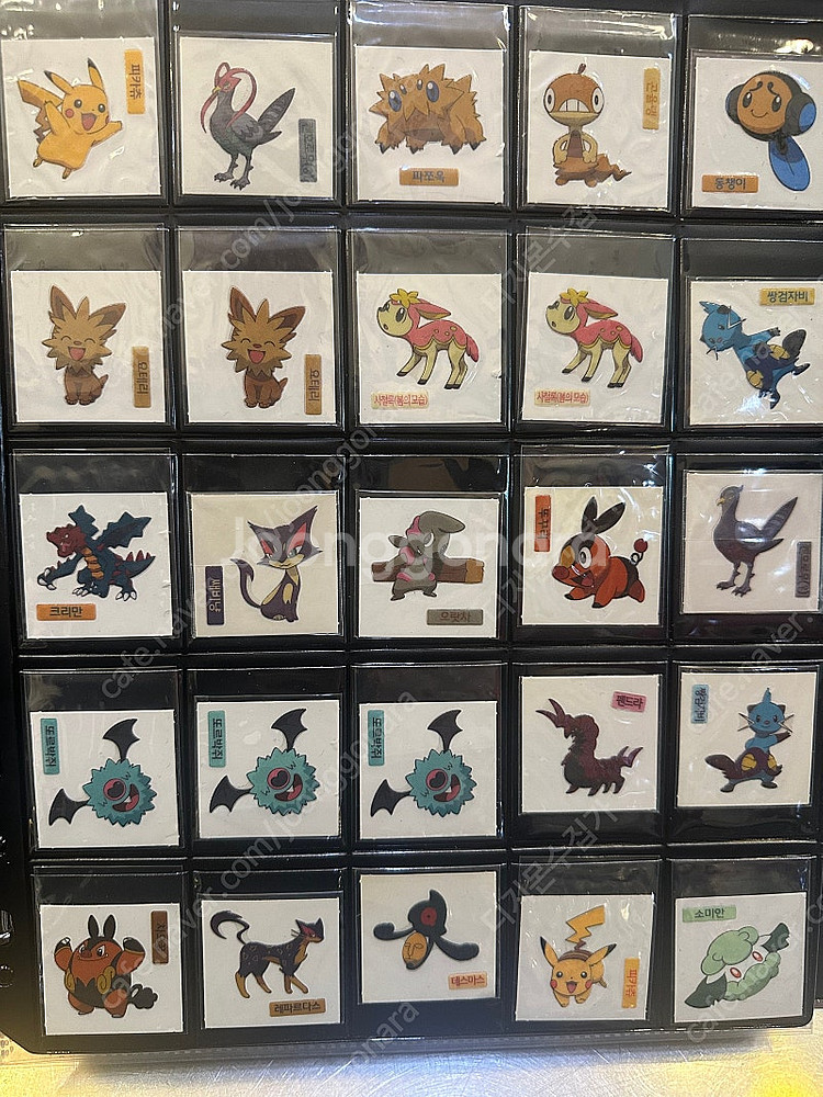 포켓몬 띠부씰 신버전 09년 구버전띠부씰--6