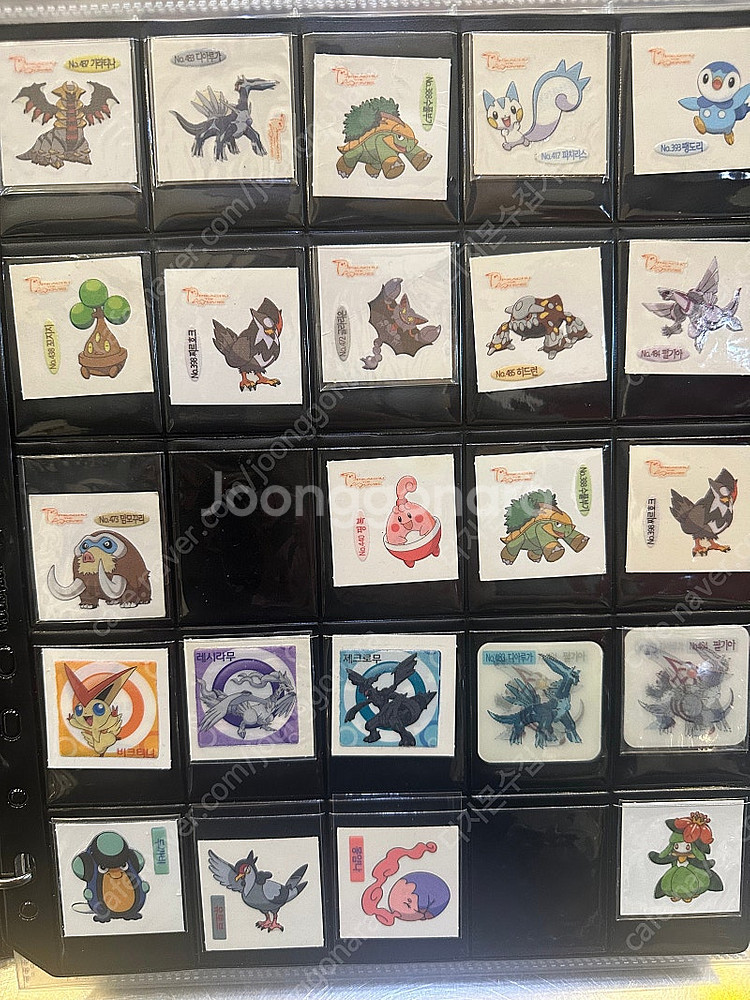 포켓몬 띠부씰 신버전 09년 구버전띠부씰--8
