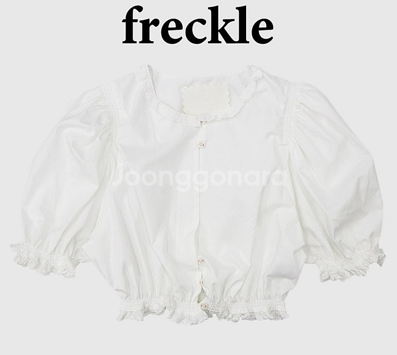 파격할인!! 프레클 lace crop puff blou...--6