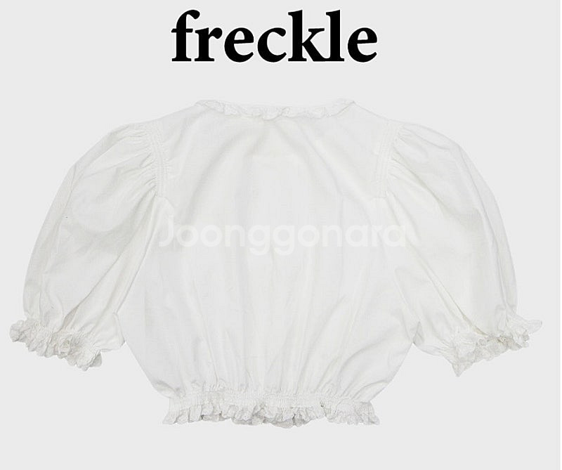 파격할인!! 프레클 lace crop puff blou...--7