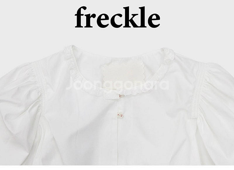 파격할인!! 프레클 lace crop puff blou...--8