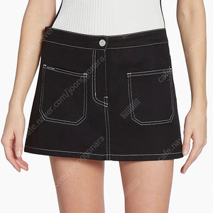 Courreges 꾸레쥬 스커트 코튼 데님 26 새상품