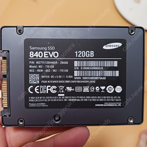 삼성 ssd 840 evo 120기가 팝니다.