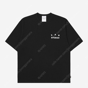 [S,M,L,XL] 아이앱 스튜디오 티셔츠 반팔 블랙 미새봉 새상품 택포