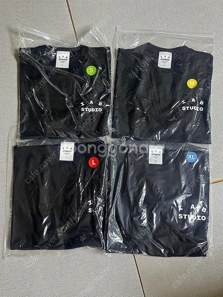 [S,M,L,XL] 아이앱 스튜디오 티셔츠 반팔 블랙 ...--2