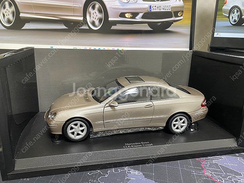 1/18 교쇼 메르세데스 벤츠 CLK 쿠페 샴페인골드 ...--2