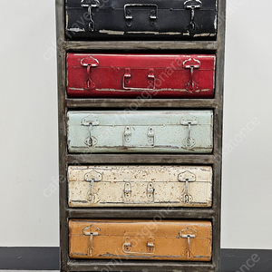 빈티지 인더스트리얼 7단 메탈 서랍장