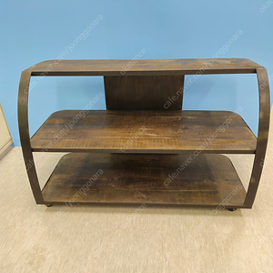 빈티지 인더스트리얼 메탈 원목 이동 선반