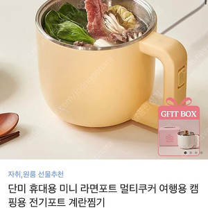 단미 휴대용 라면포트 (멀티쿠커)