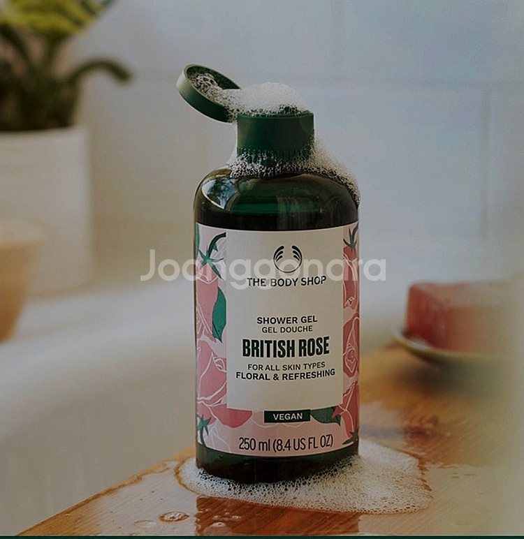 [새상품 택포] 더바디샵 브리티쉬 로즈 샤워젤 250ml--0