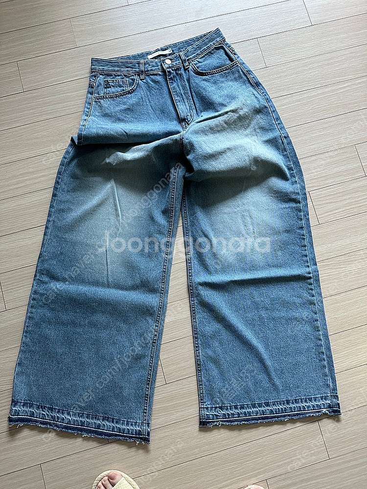 쏭라벨 와이드청바지 라지 (롱기장)--0