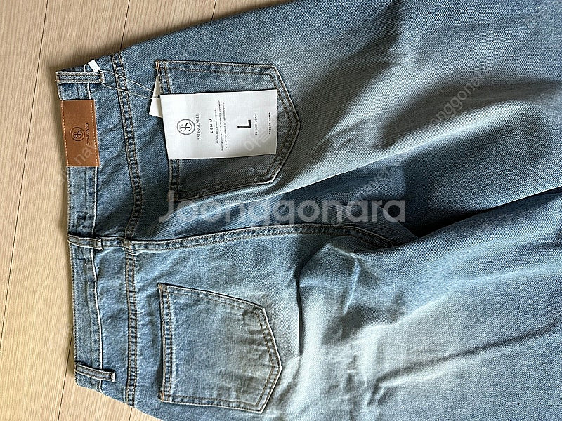 쏭라벨 와이드청바지 라지 (롱기장)--1