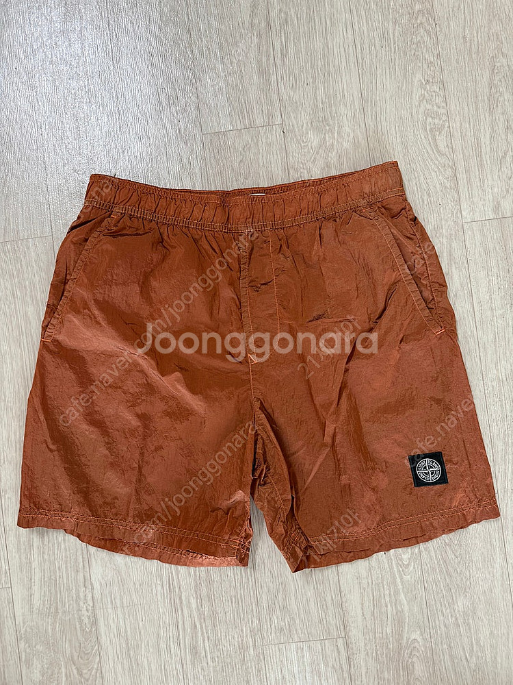 스톤아일랜드 나일론 메탈 스윔팬츠 M--0