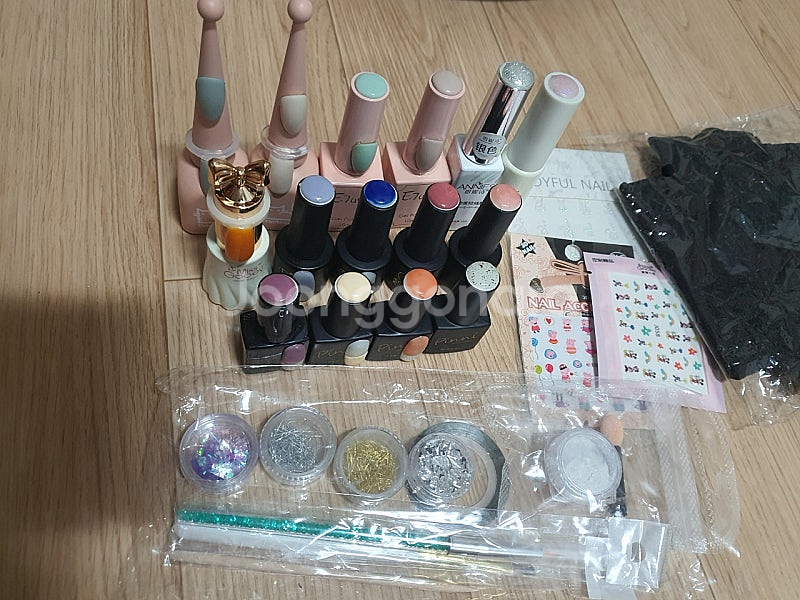 네일아트 젤네일 컬러젤 15종+스티커,글리터,브러쉬 등--0