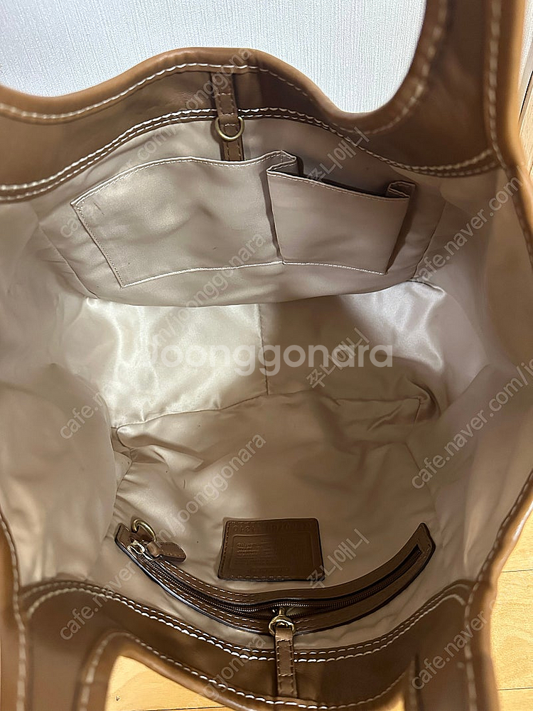 코치 스웨이드 패치워크 에르고 호보 XL--4