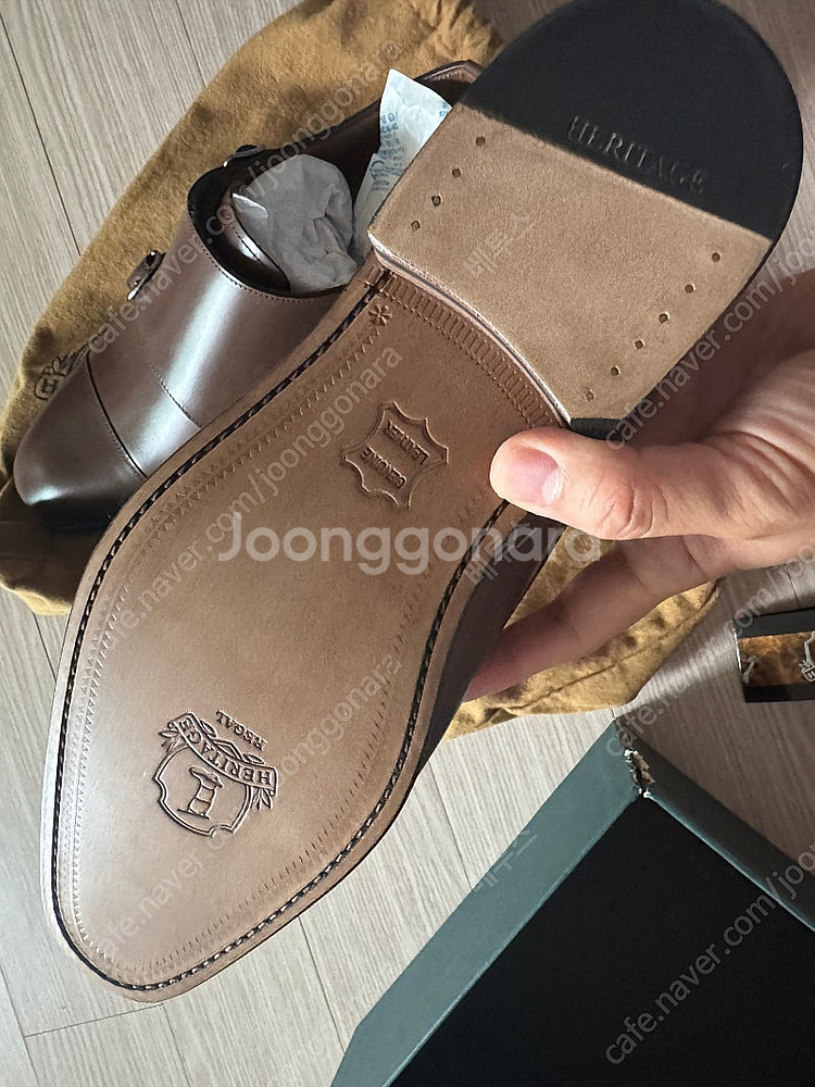 금강제화 헤리티지리갈 7003 브라운 255mm 새제품...--6