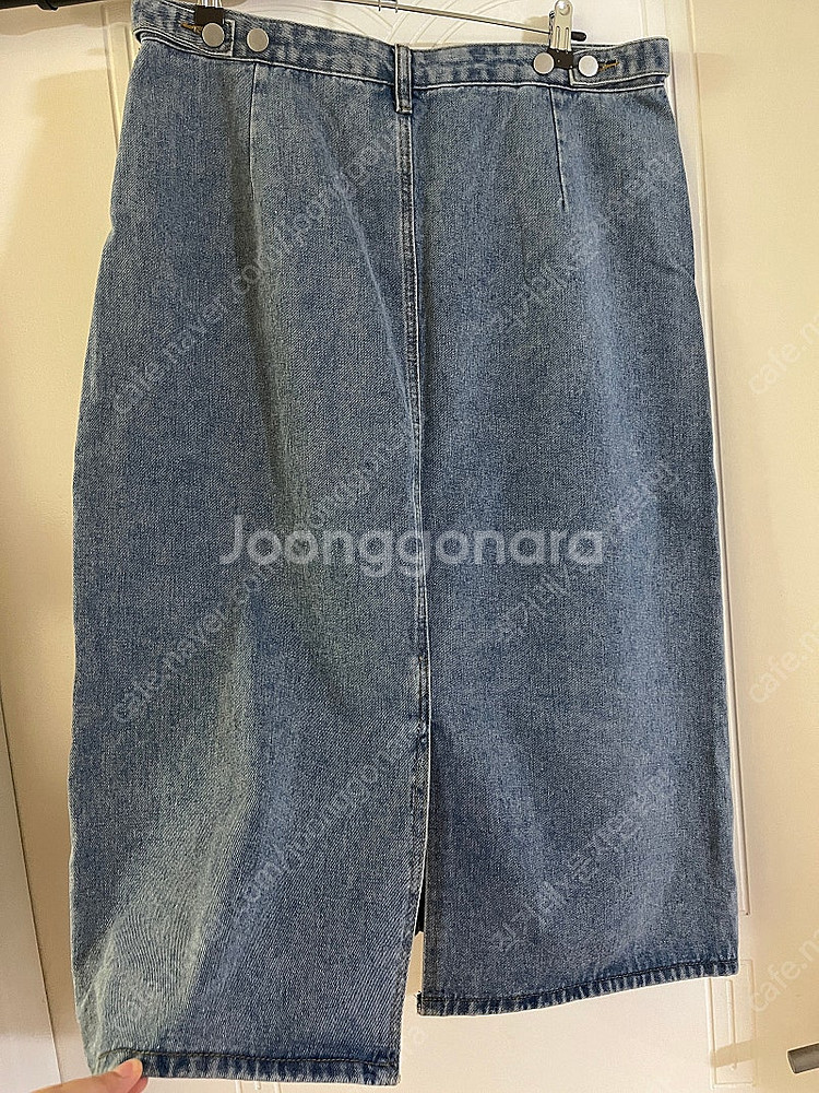 레이디 매직 여성 뒷트임 롱 데님 스커트 연청 청치마 ...--3
