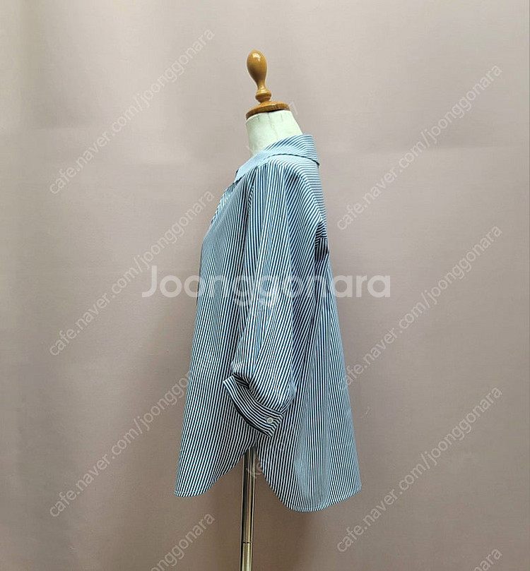 1.JJ지고트 스트라이프 오픈카라 블라우스 2.링클 핀...--8