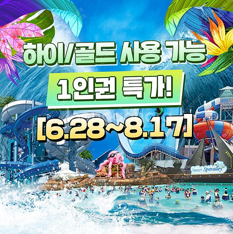 [초특가] 스파밸리 자유이용권 종일권 평일 주말 다 사...--0