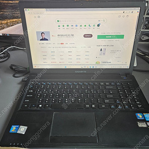 구형 게이밍 노트북 기가바이트 i7-4710 12G ssd240g(6만)