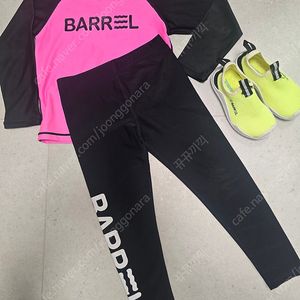 배럴 키즈 110 래쉬가드 수영복 일괄 + 아쿠아슈즈 180