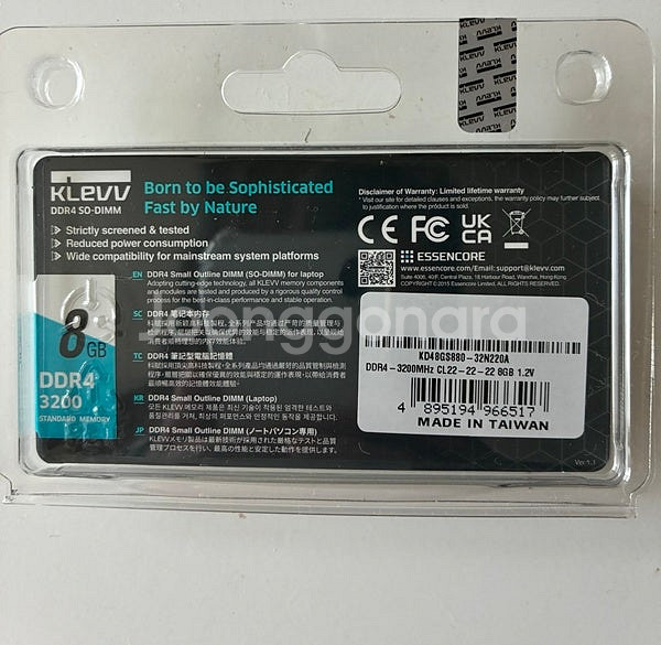 노트북용 메모리 Klevv ddr4 3200 8gb (...--1