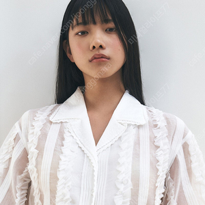그로브 24년 제니아 레이스 오버핏 반팔 셔츠 여행룩 휴가룩 휴양지