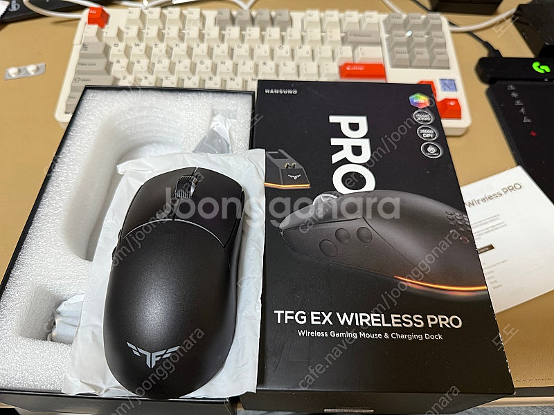 한성 TFG EX WIRELESS PRO 마우스 팝니다...--0