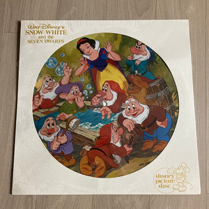 빈티지 디즈니 백설공주 픽처디스크 바이닐 lp