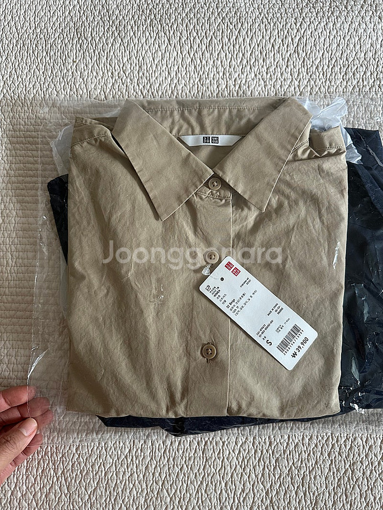 유니클로 코튼 숏 셔츠, 택 달린 새제품--0