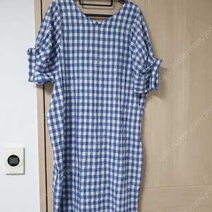 레이온 체크무늬 원피스 새제품 무료배송
