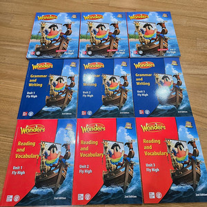 폴리 교재 원더스 Wonders Fly High (Unit 1~3, Reading and Vocabulary, Grammer and Writing) Unit 2,3 새책