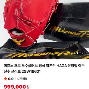 미즈노 프로 투수 샵오더 새제품 (길들이기 완료)