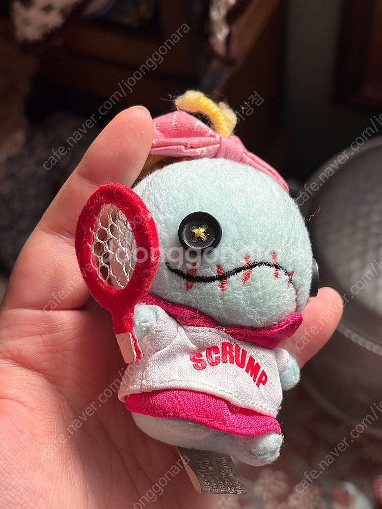빈티지 디즈니 릴로와 스티치 스크럼프인형키링 테니스코스...--1