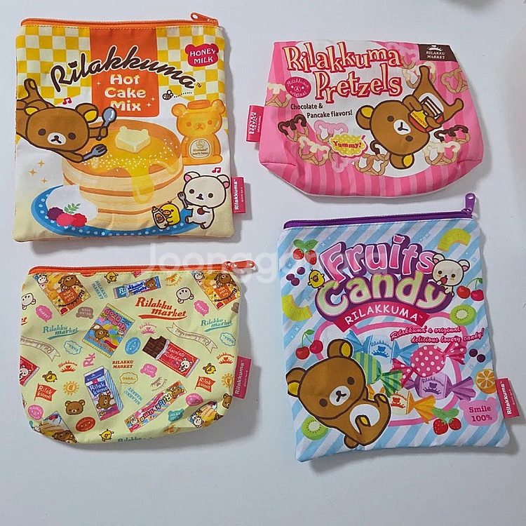 리락쿠마 파우치 가챠 마켓 컬렉션 핫케익 캔디샵--1