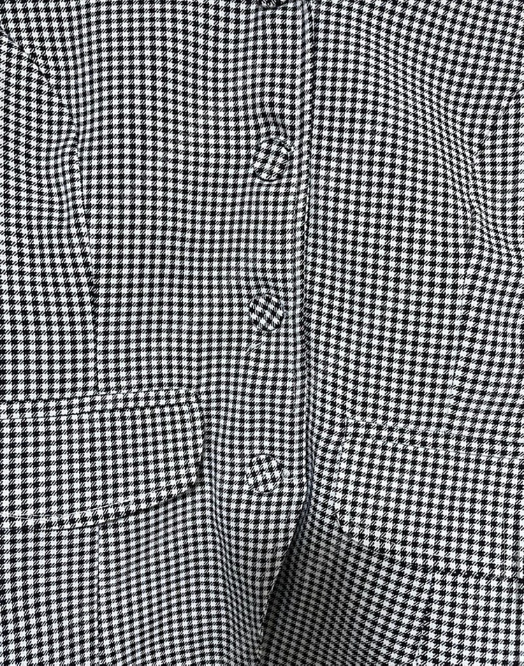 체크 카라자켓 블랙--6