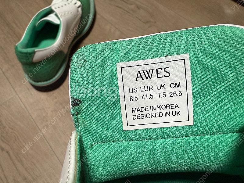 아베스 Paradise 그린민트 남성 클래식골프화--4