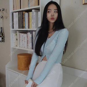 22fw 페일제이드 브이넥 맥 가디건 스카이블루 이미지