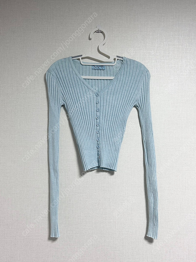 22fw 페일제이드 브이넥 맥 가디건 스카이블루 이미지