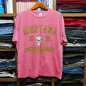 Penfield 펜필드 스누피 몬타나 티셔츠 핑크 L (100)