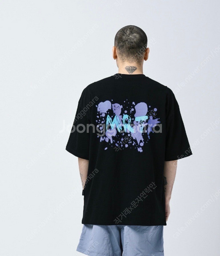 남녀공용 무신사 마르트 블랙티 네이비 반팔티 세트--0