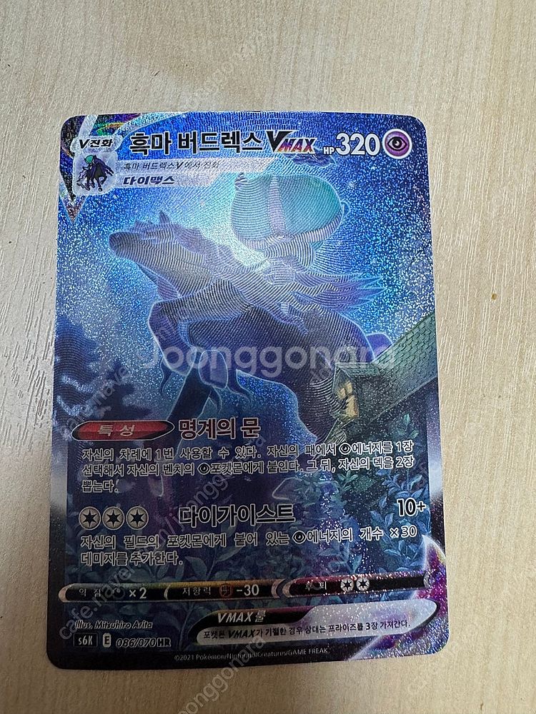 포켓몬카드 흑마 버드렉스 VMAX HR 판매합니다--2