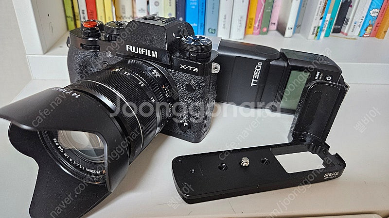 후지 x-t3, xf18-55렌즈, 스트로보 일체--0