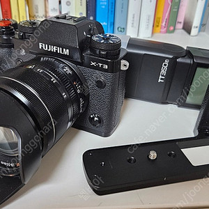 후지 x-t3, xf18-55렌즈, 스트로보 일체
