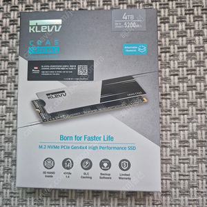 [미개봉새제품] KLEVV CRAS C910 M.2 NVMe SSD 4TB