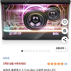 브리츠 블루투스 스피커 BR-MARK5